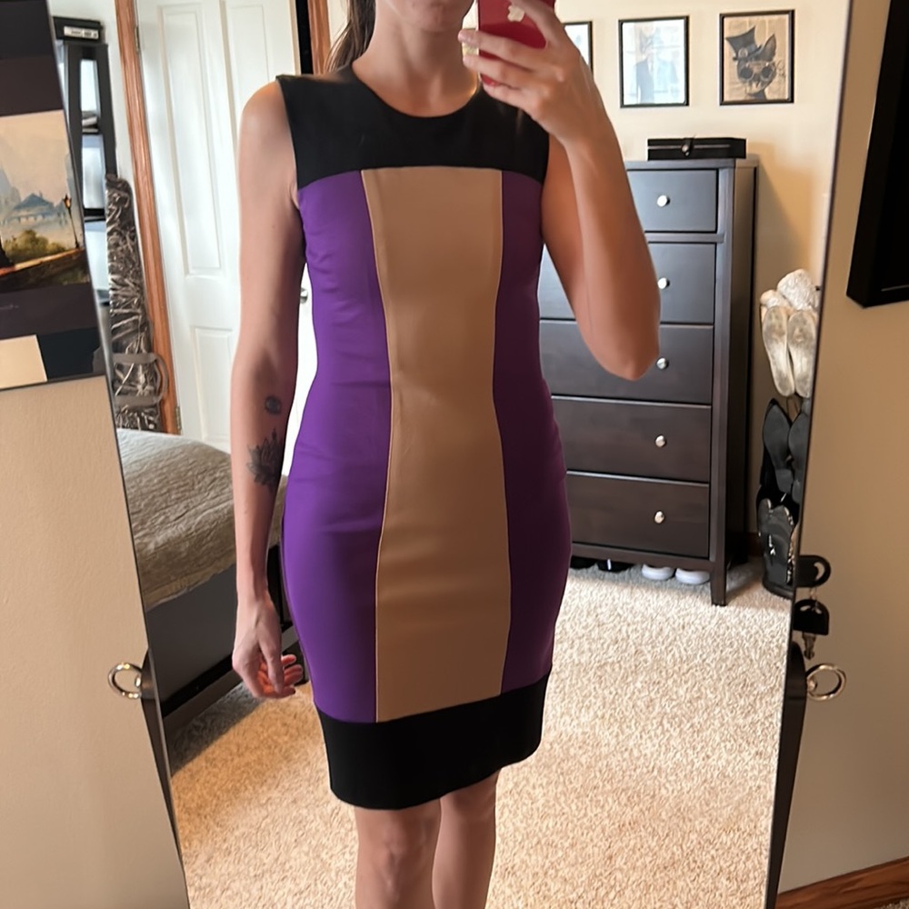 Cache Contour Color block Dress